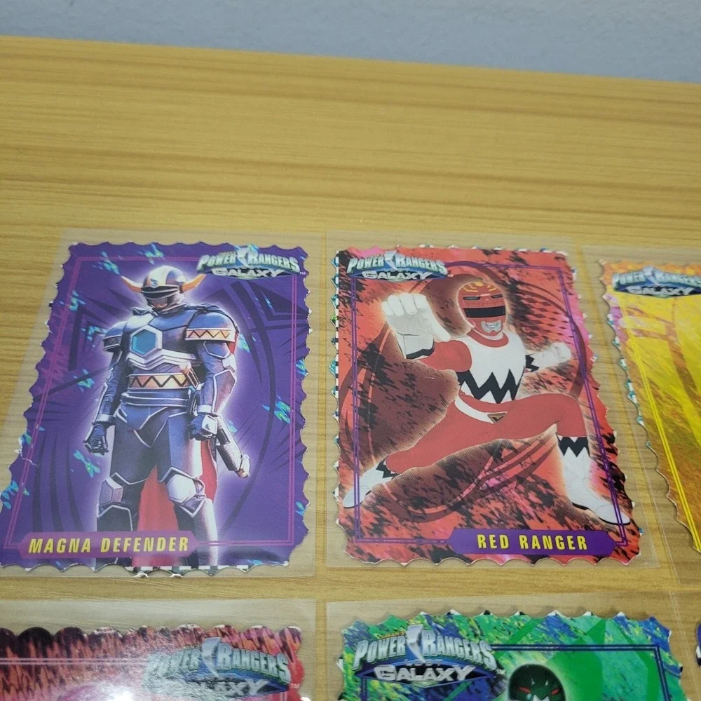 Vintage Power Rangers Lost Galaxy Saban 1999 Cut Out Cards from Coloring Books